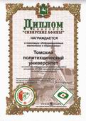Диплом конкурса СИБИРСКИЕ АФИНЫ, Томск, 2007